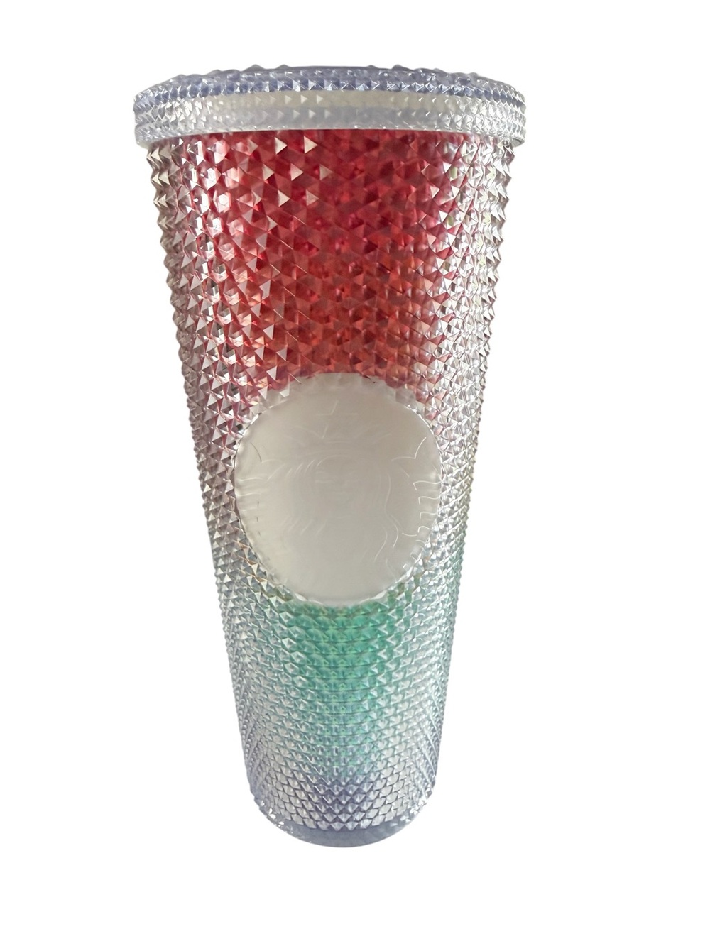 Starbucks Venti Tumbler Studded Rainbow Stripe Pride Diamond Cold Cup 24oz